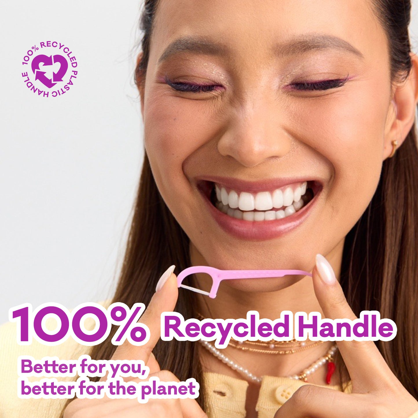 Ultra Smooth N-HA Infused Floss Picks 80pk Grape