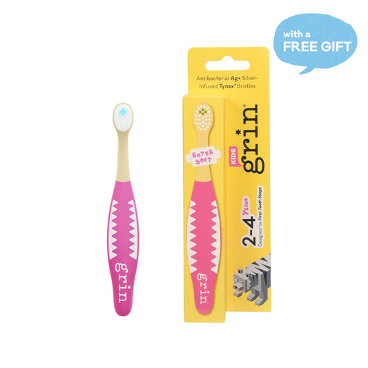 Grin Kids Brush Buddy Toothbrush for 2-4 Years