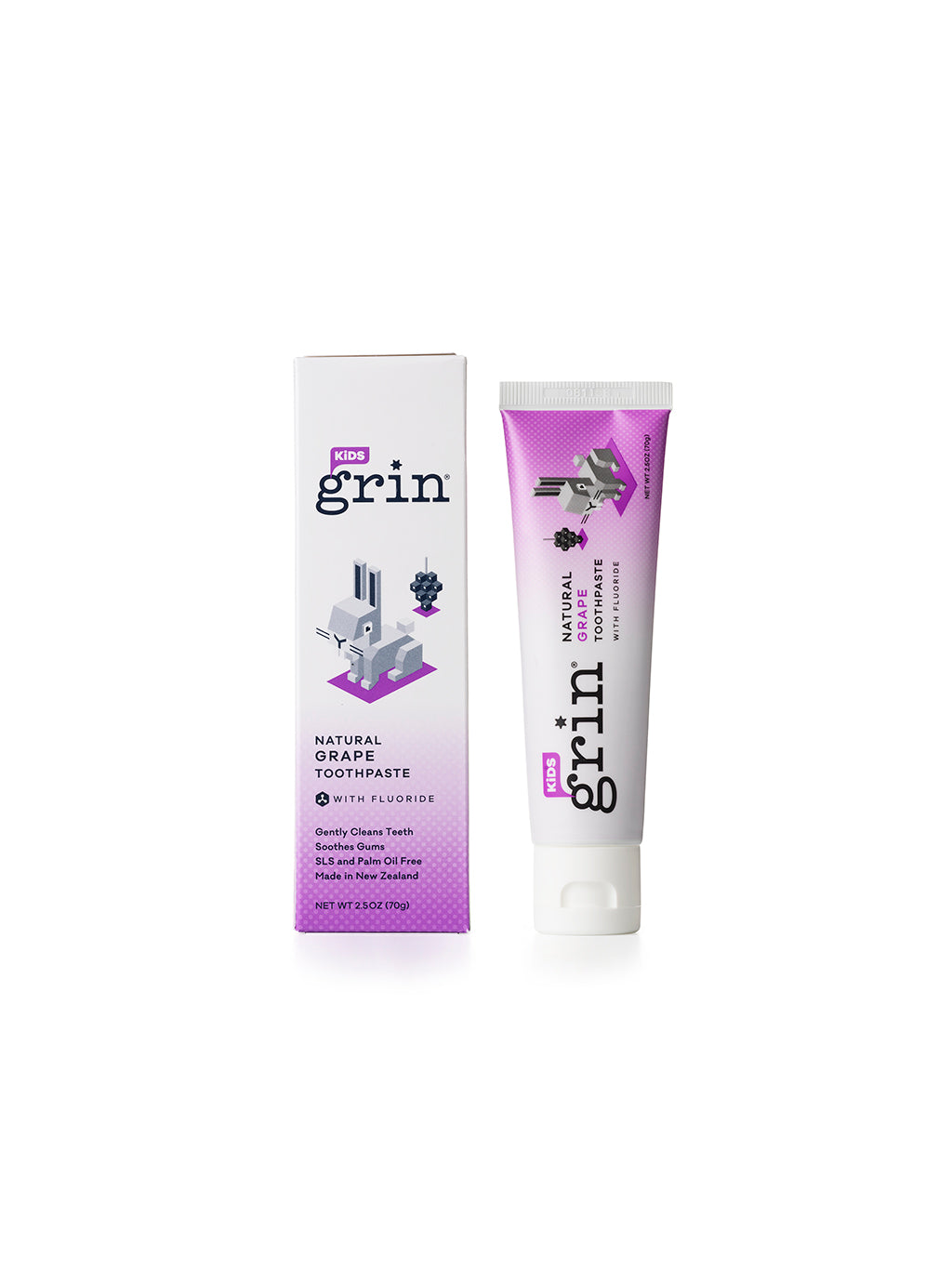 Kids Grape with Fluoride Natural Toothpaste 70g