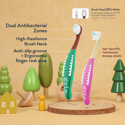 PRE-ORDER Grin Kids Brush Buddy Toothbrush for 2-4 Years