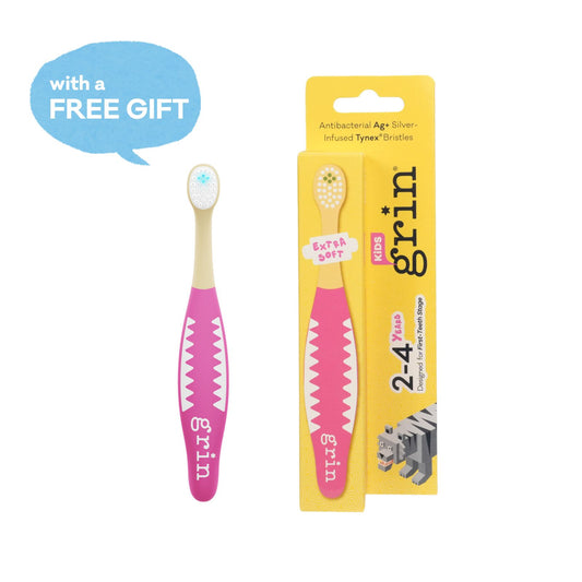 Grin Kids Brush Buddy Toothbrush for 2-4 Years