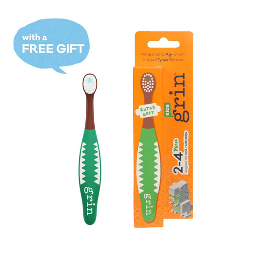 Grin Kids Brush Buddy Toothbrush for 2-4 Years
