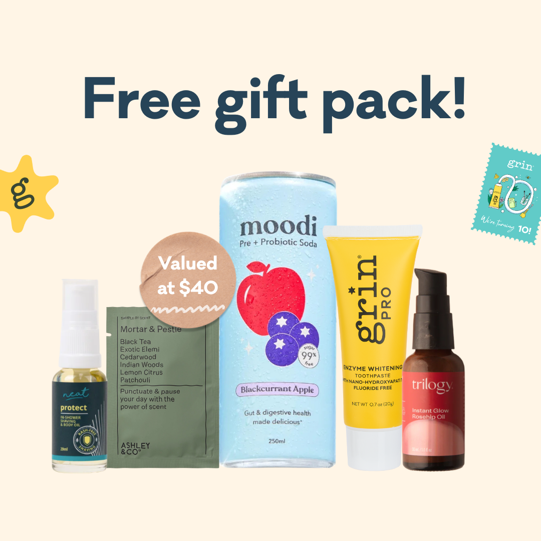 Free Gift: Grin's 10th Birthday Gift Pack