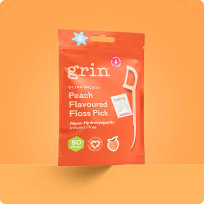 Ultra Smooth N-HA Infused Floss Picks 80pk Peach