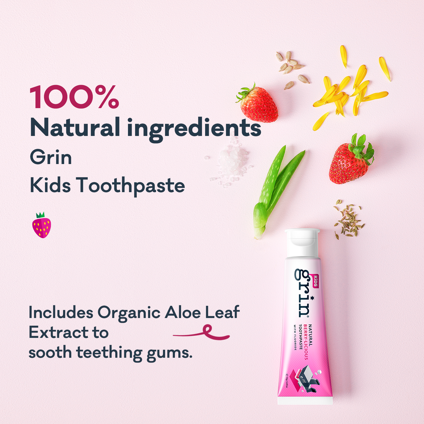Kids Berry-licious with Fluoride Natural Toothpaste 70g