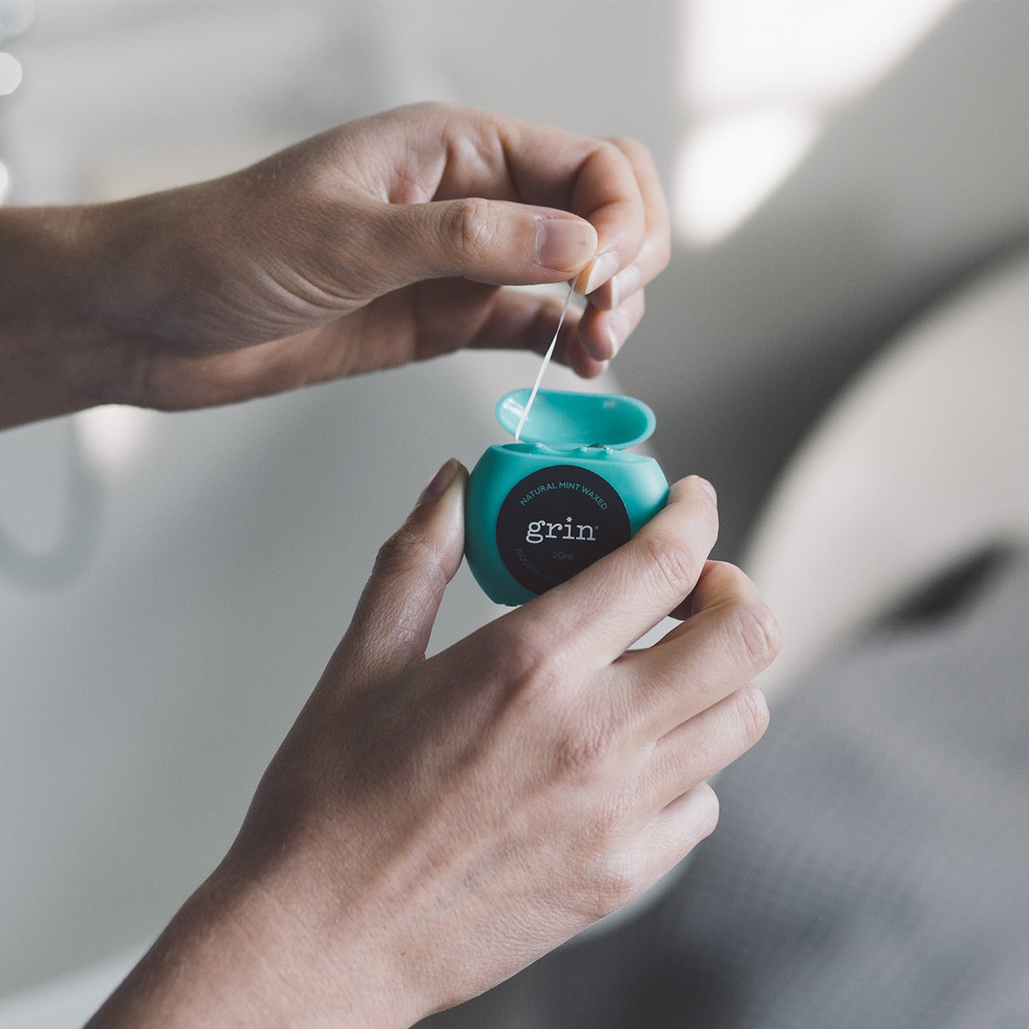 Travel Set Mint Waxed Dental Floss 4x20m