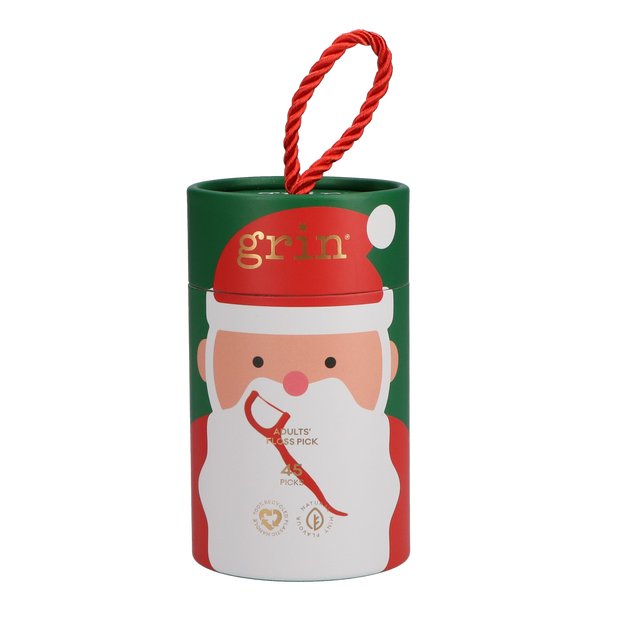 *Limited Edition* Adults Xmas Santa 100% Recycled Dental Flossers 45pk