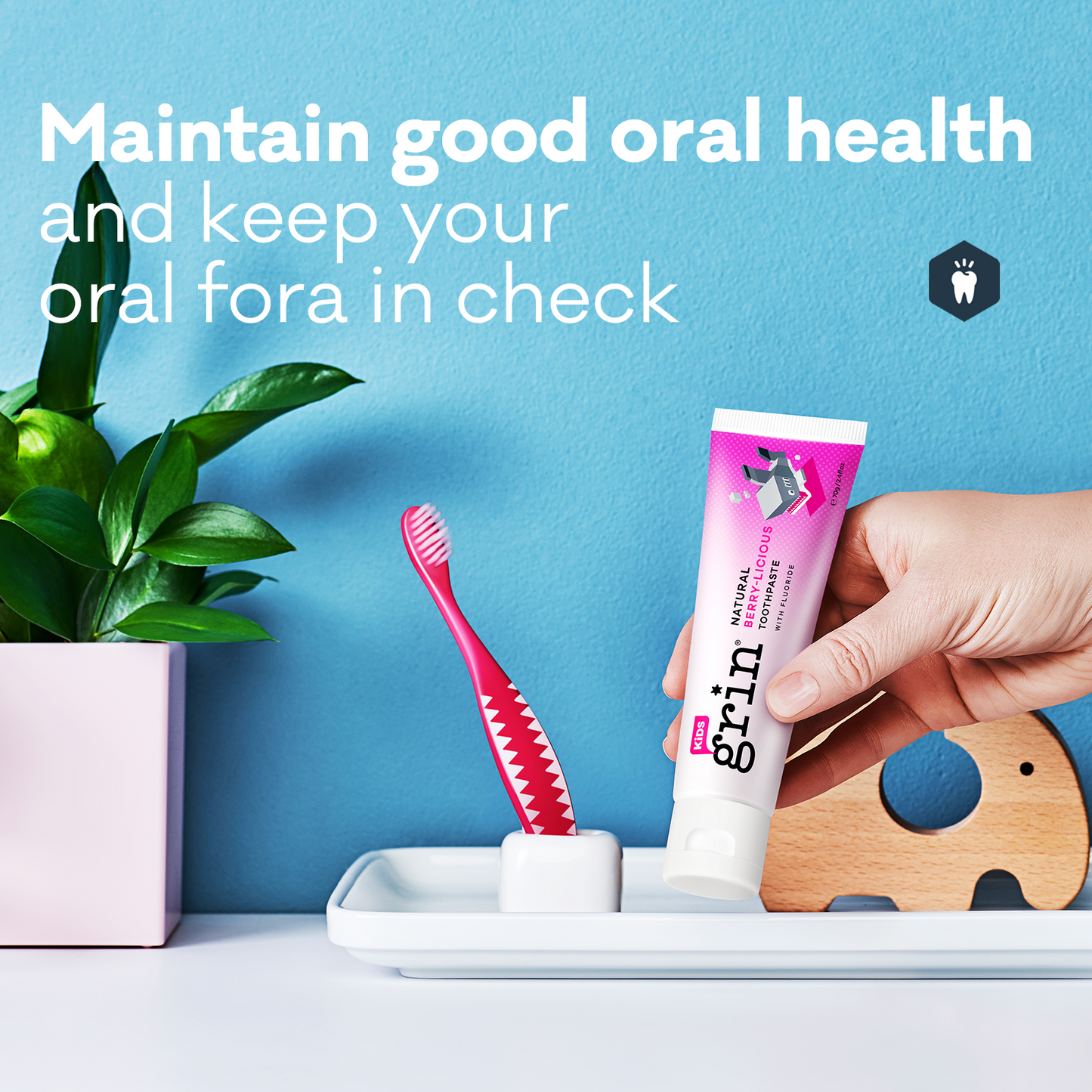 Kids Berry-licious with Fluoride Natural Toothpaste 70g