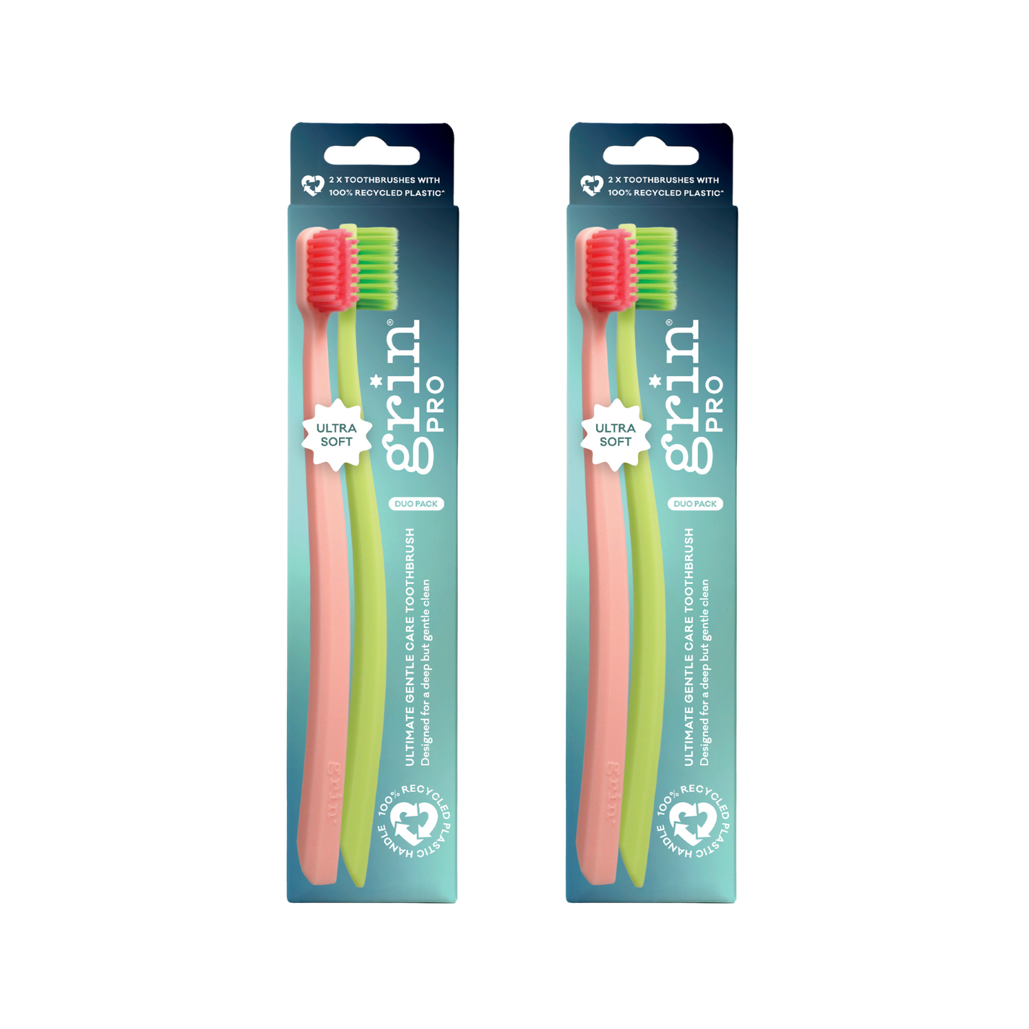 Grin Pro Ultimate Gentle Care Toothbrush Duo