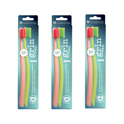 Grin Pro Ultimate Gentle Care Toothbrush Duo