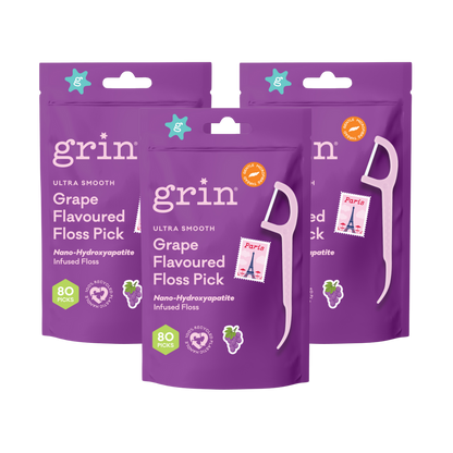 Ultra Smooth N-HA Infused Floss Picks 80pk Grape