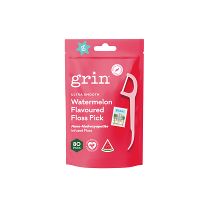 Ultra Smooth N-HA Infused Floss Picks 80pk Watermelon