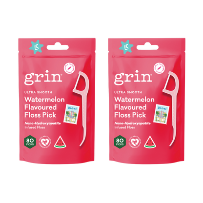 Ultra Smooth N-HA Infused Floss Picks 80pk Watermelon