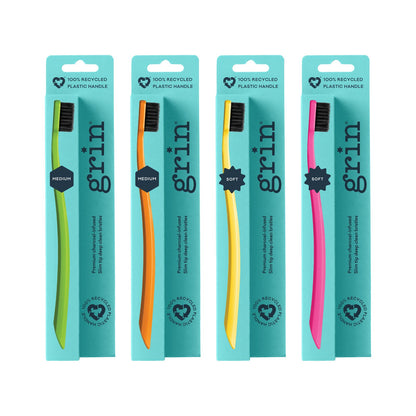 Grin 100% Recycled Toothbrush Bundle