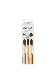 3pk Bamboo Charcoal-Infused Toothbrush