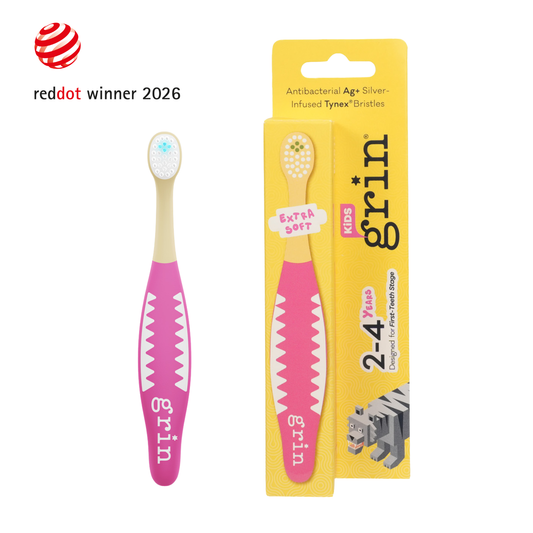 Grin Kids Brush Buddy Toothbrush for 2-4 Years