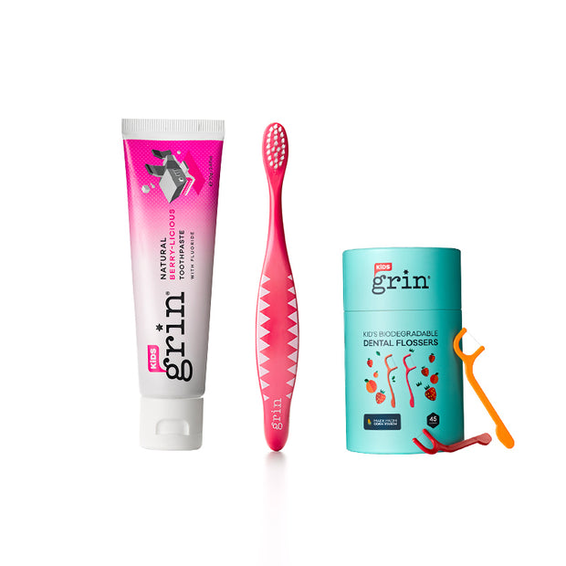 1-2-3 Grin! Kids Oral Care Pack - Grin Natural Products